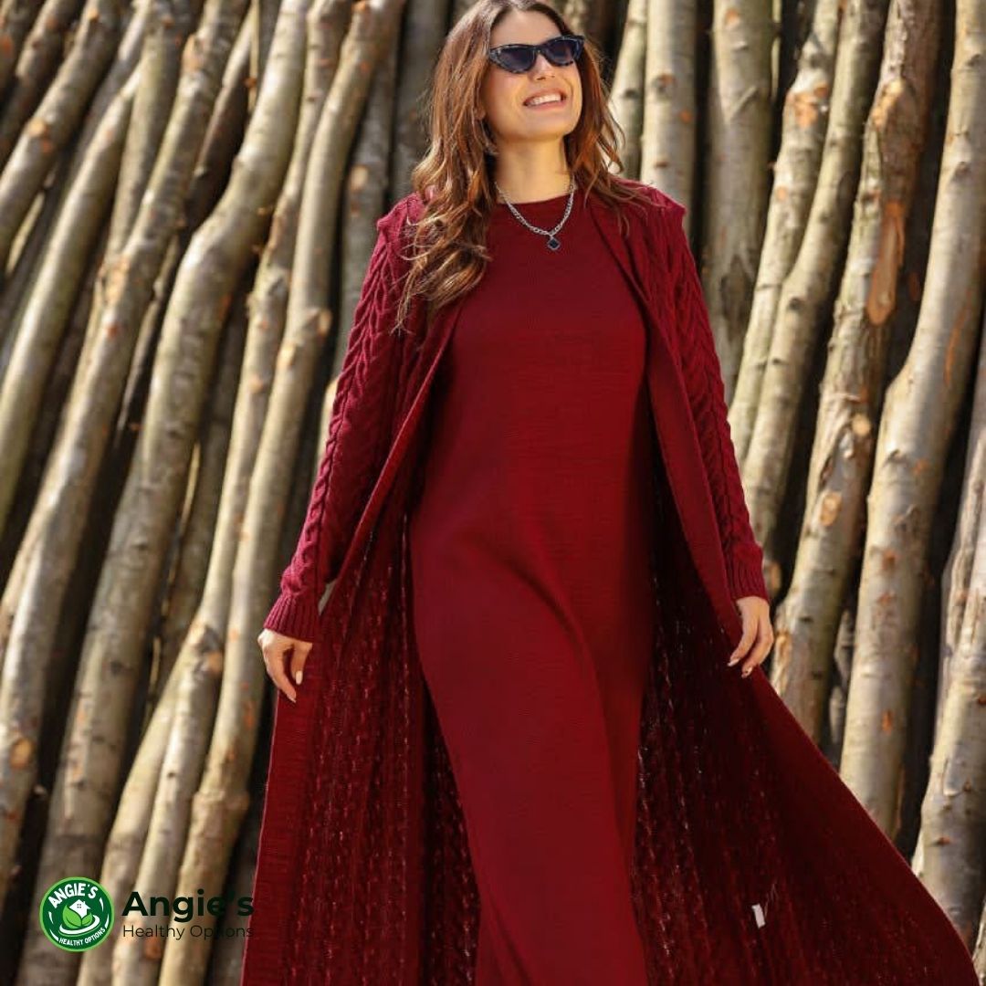 Deep Burgundy Full Knit Set – Elegant & Elevated Everyday Wear